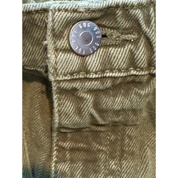 BDG Urban Outfitters Poppy Overdyed Denim Drawstring Short in green size large - Picture 11 of 12